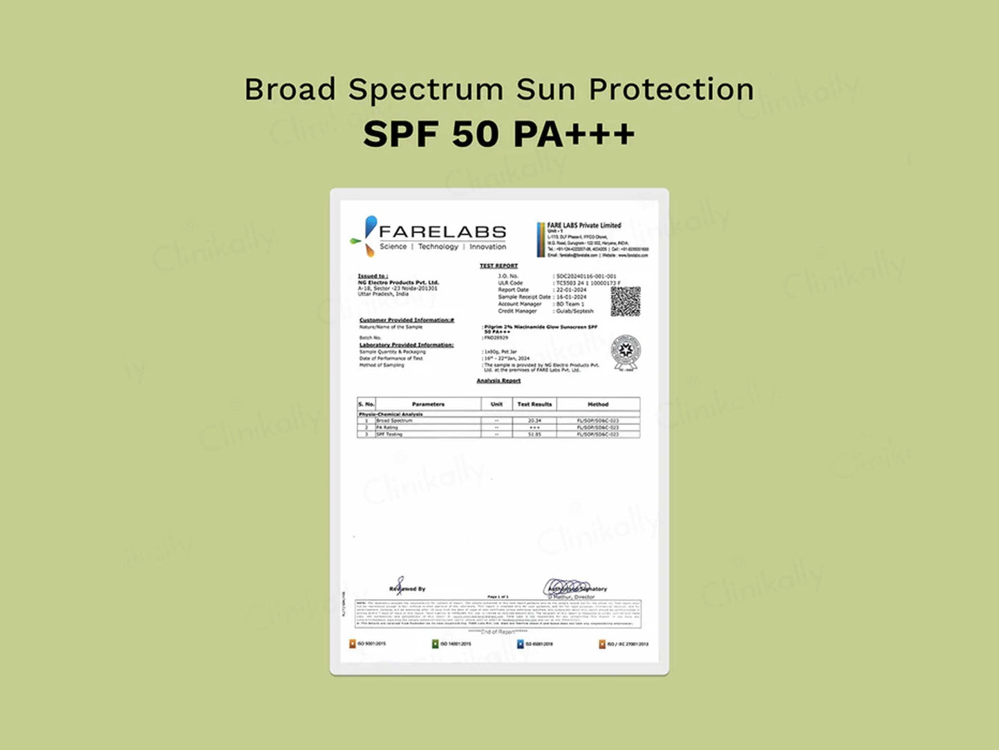 Pilgrim 2 Percent Niacinamide Glow Sunscreen SPF 50 PA