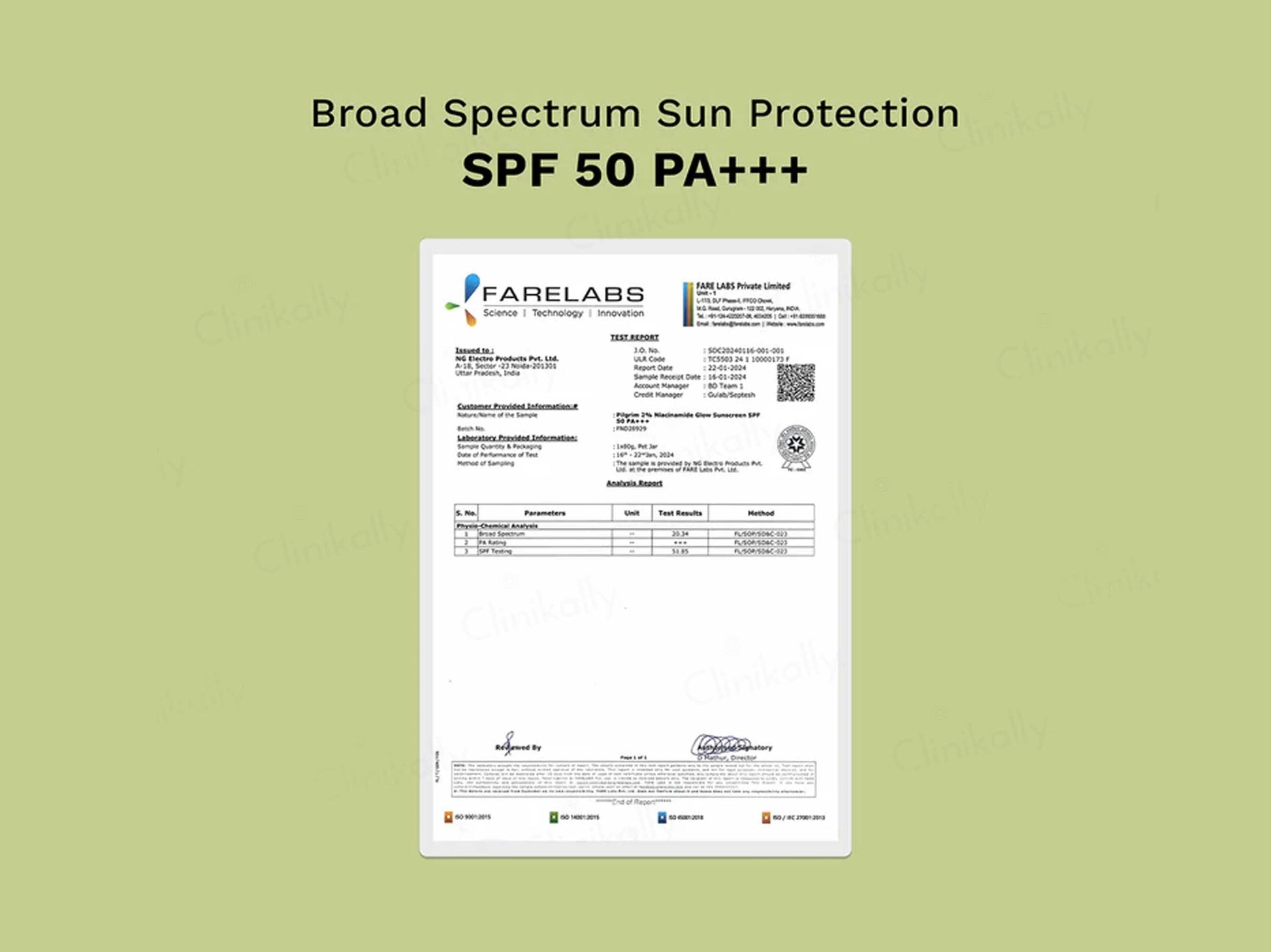 Pilgrim 2 Percent Niacinamide Glow Sunscreen SPF 50 PA