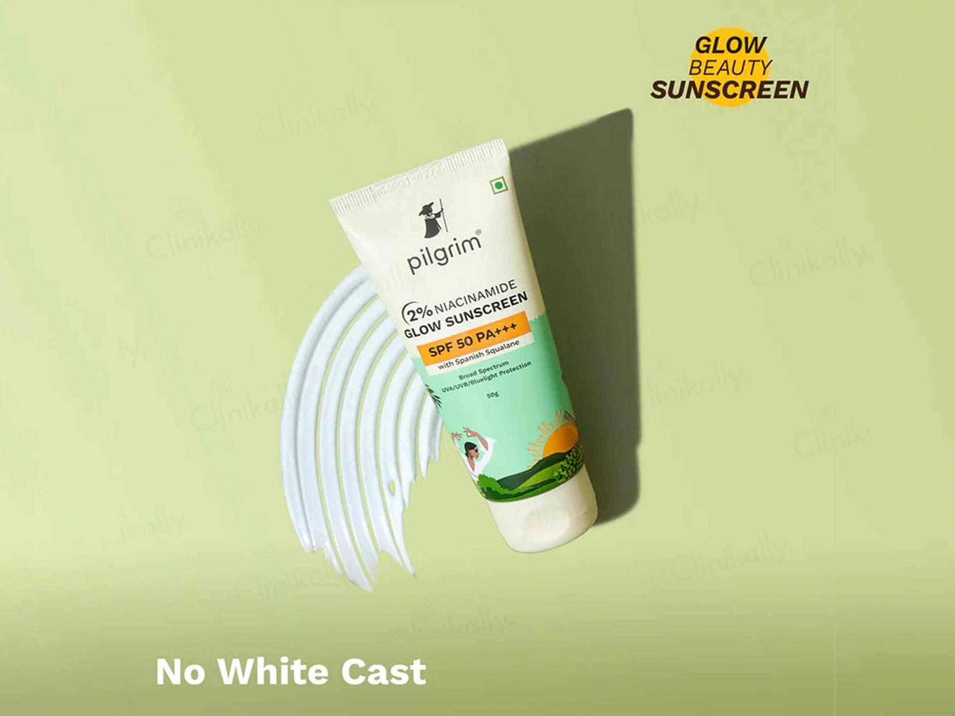 Pilgrim 2 Percent Niacinamide Glow Sunscreen SPF 50 PA