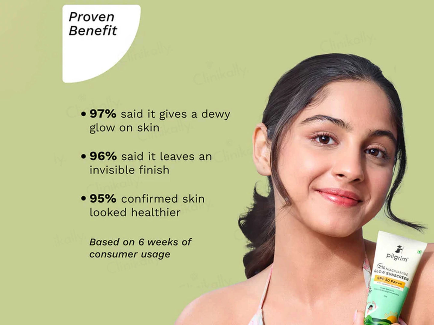 Pilgrim 2 Percent Niacinamide Glow Sunscreen SPF 50 PA