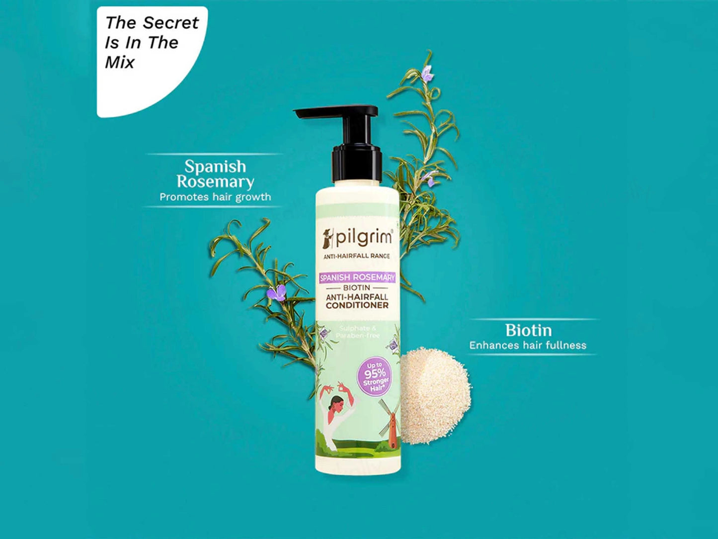 Pilgrim Spanish Rosemary and  Biotin Anti-Hairfall Conditioner