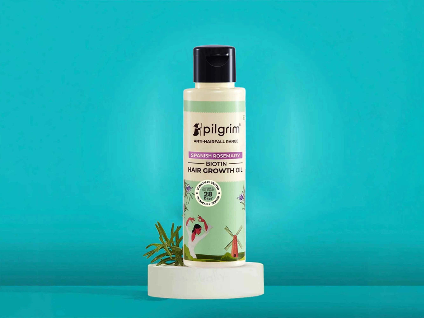 Pilgrim Spanish Rosemary and  Biotin Hair Growth Oil