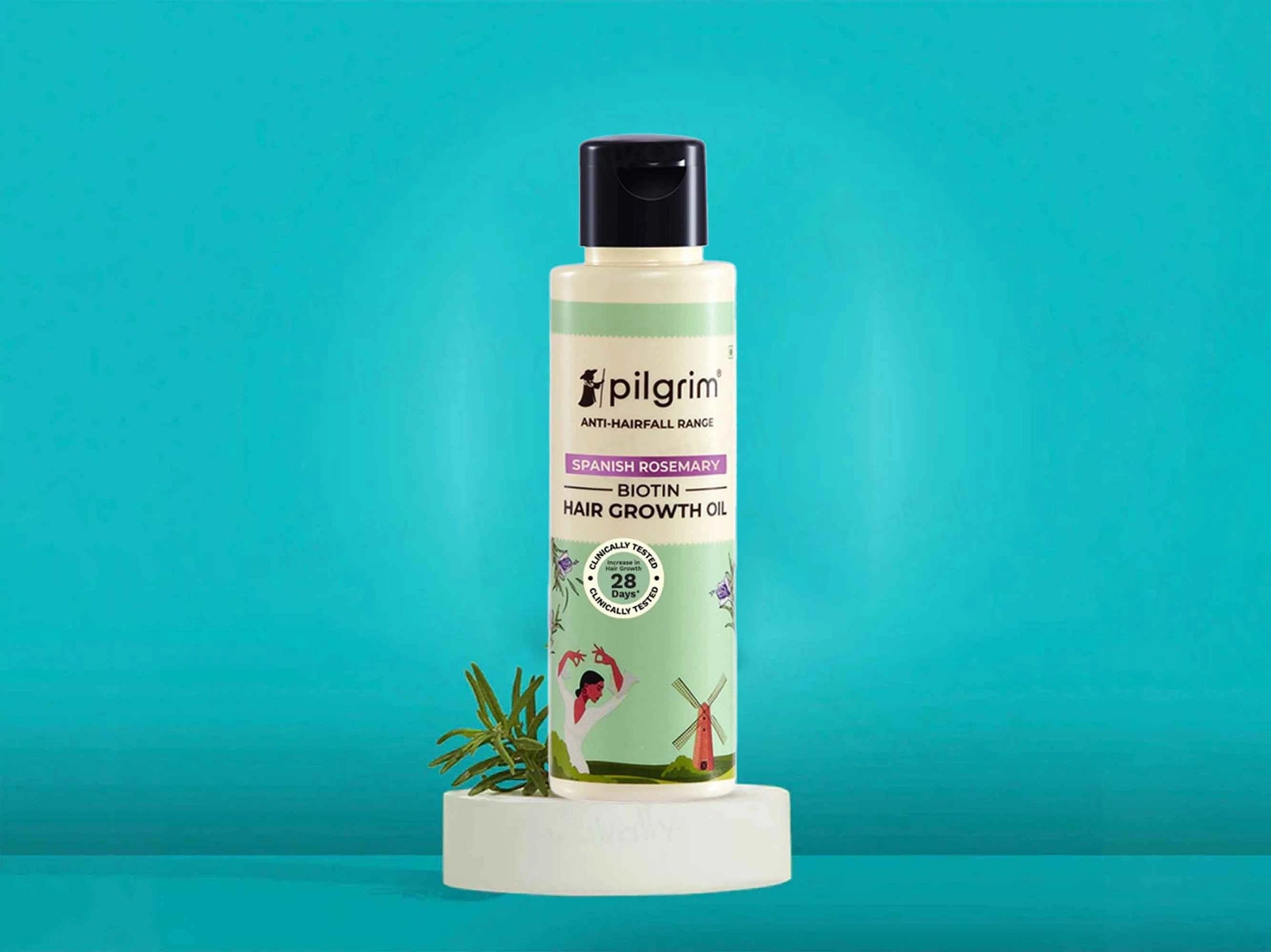 Pilgrim Spanish Rosemary and  Biotin Hair Growth Oil