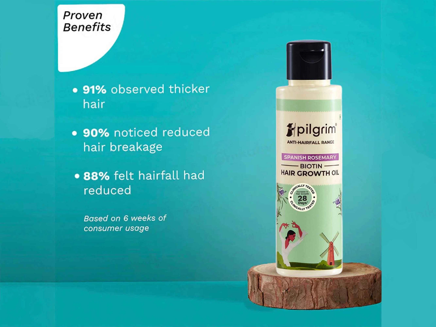 Pilgrim Spanish Rosemary and  Biotin Hair Growth Oil