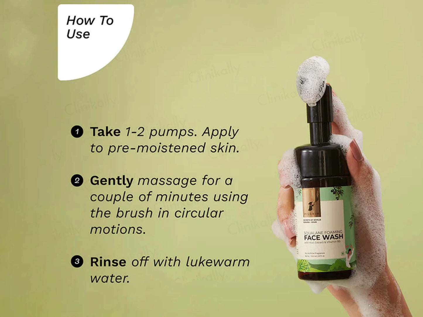 Pilgrim Squalane Foaming Face Wash
