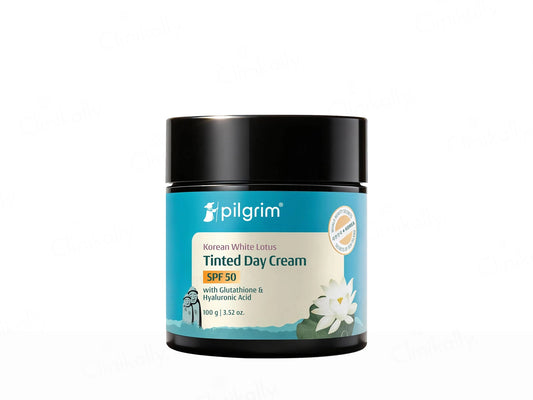 Pilgrim White Lotus Day Cream SPF 50 With Camellia and  Yugdugu