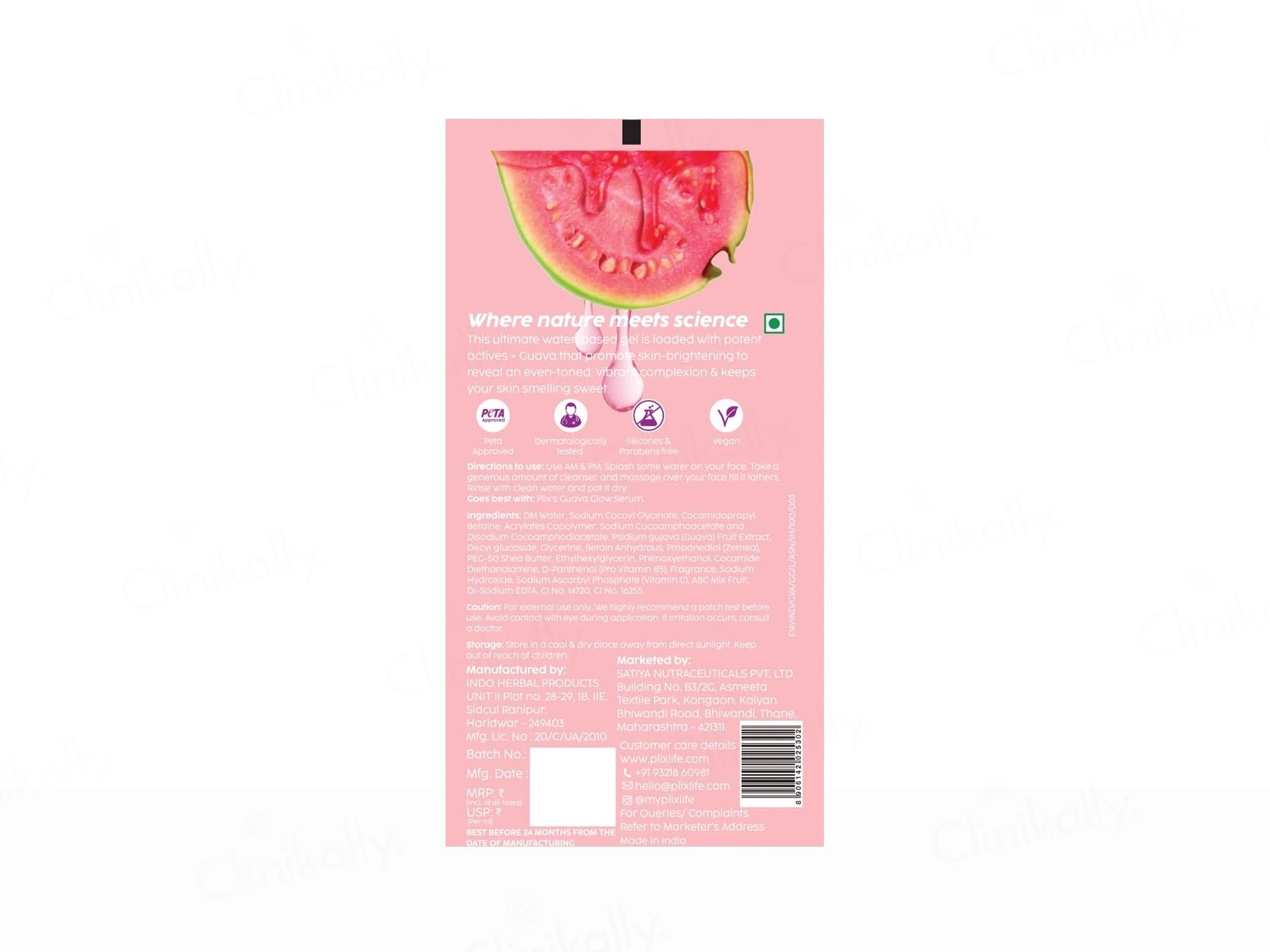 Plix Guava Glow Juicy Cleanser