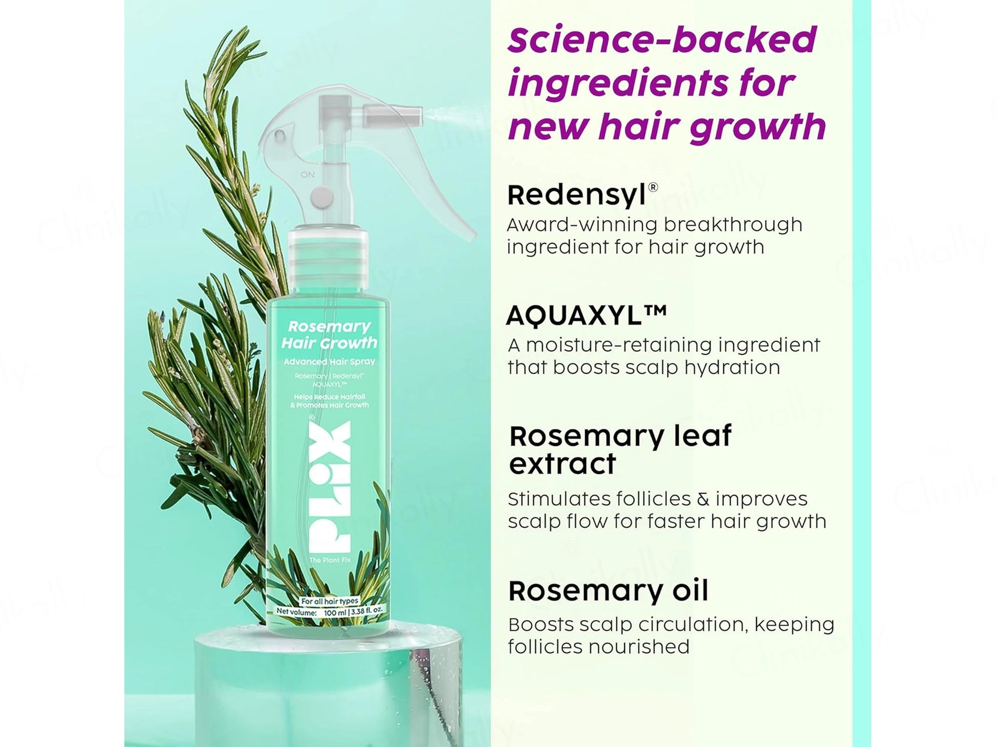 Plix Rosemary Hair Growth Advanced Spray
