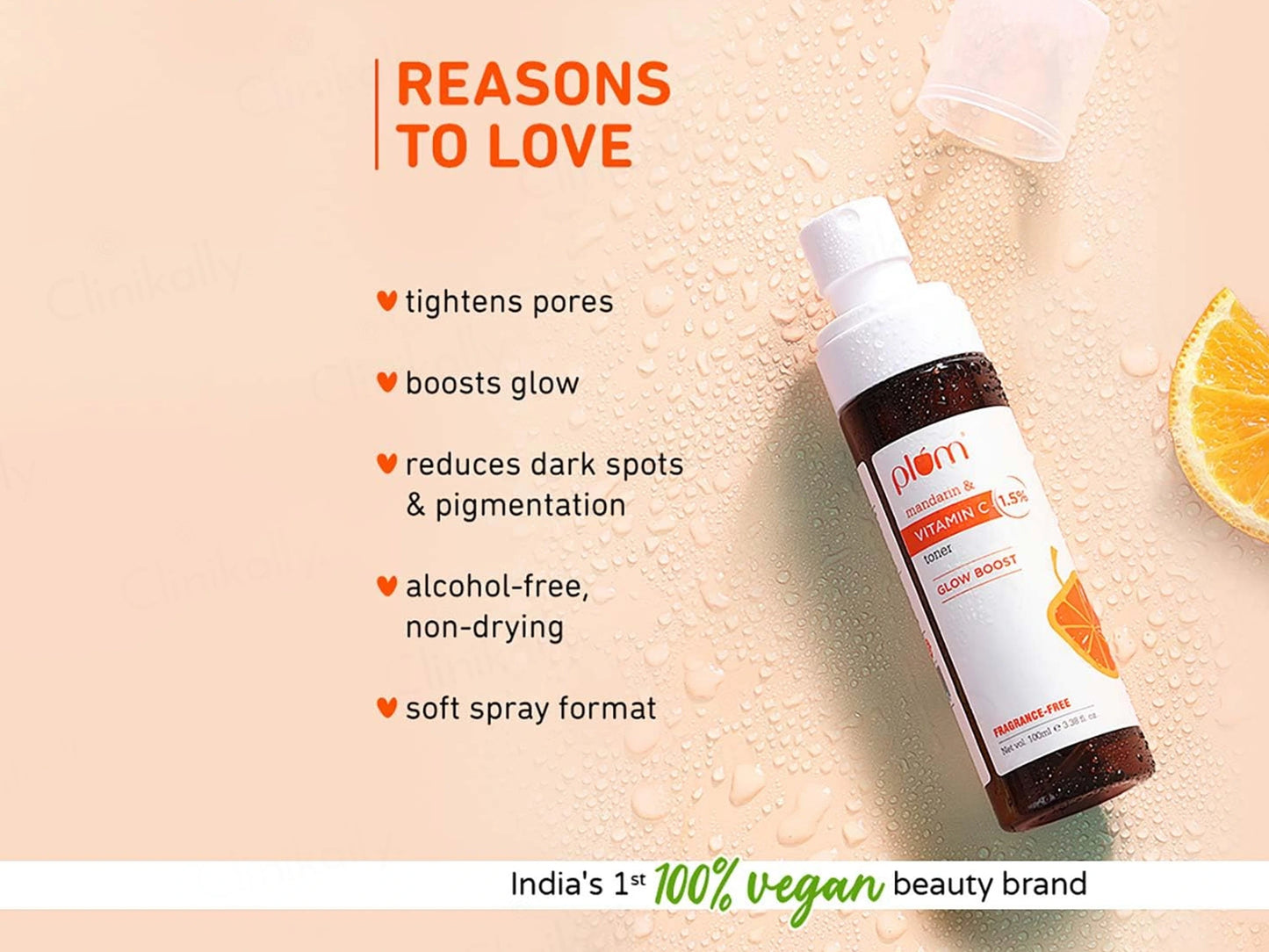 Plum 1.5 Percent Vitamin C Glow Boost Face Toner With Mandarin