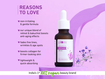 Plum 1 Percent Retinol Collagen Boost Face Serum With Bakuchiol