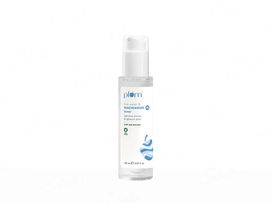 Plum 3 Percent Niacinamide Face Toner With Rice Water and  Oat Extract