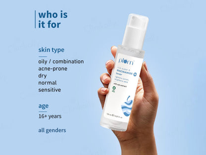 Plum 3 Percent Niacinamide Face Toner With Rice Water and  Oat Extract