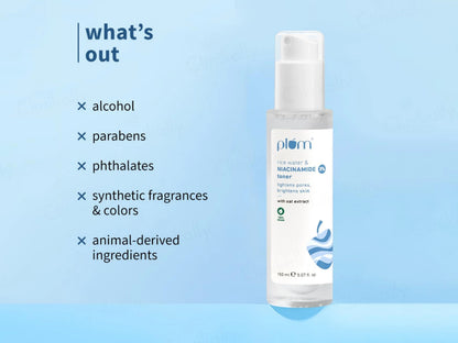 Plum 3 Percent Niacinamide Face Toner With Rice Water and  Oat Extract