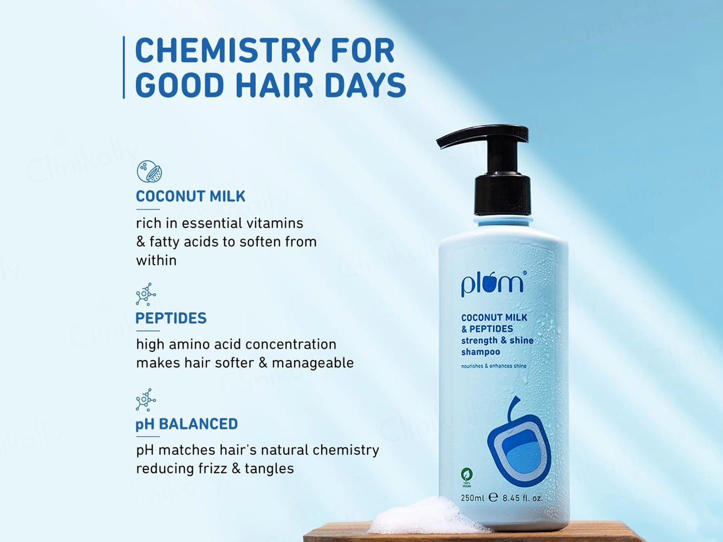 Plum Coconut Milk and  Peptides Strength and  Shine Shampoo