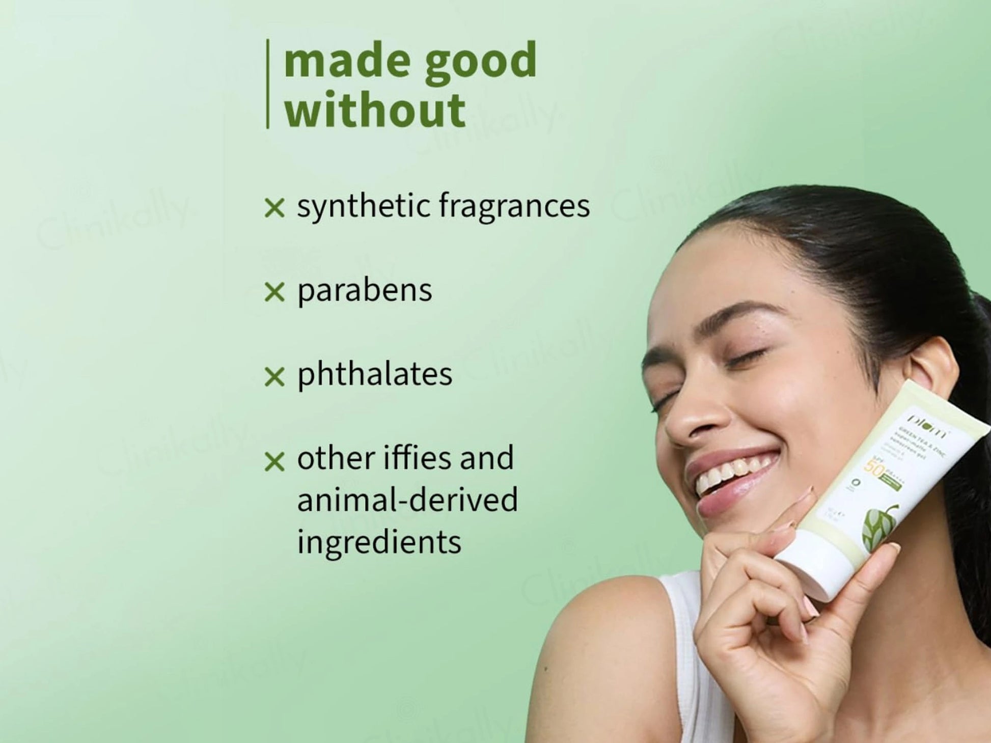 Plum Green Tea and  Zinc Super-Matte Sunscreen Gel SPF 50 PA