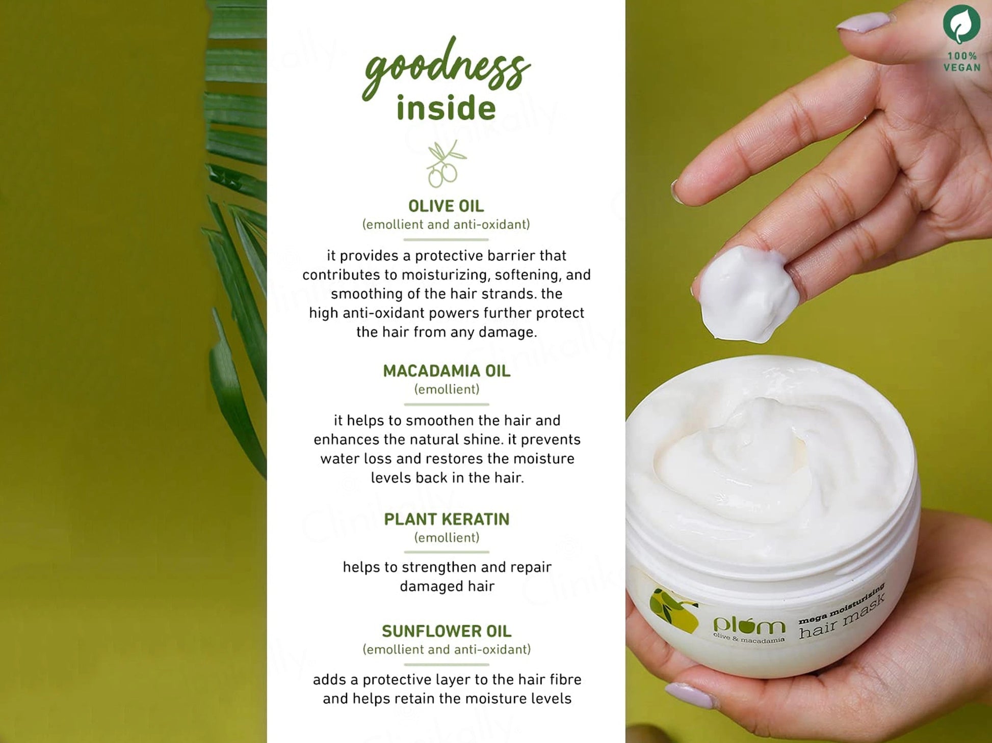 Plum Olive and  Macadamia Mega Moisturizing Hair Mask