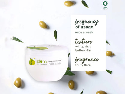 Plum Olive and  Macadamia Mega Moisturizing Hair Mask
