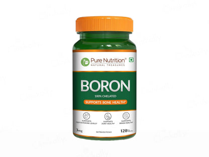 Pure Nutrition 100 Percent Chelated Boron 3mg Veg Capsule