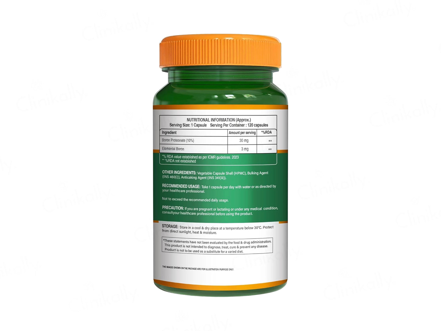 Pure Nutrition 100 Percent Chelated Boron 3mg Veg Capsule