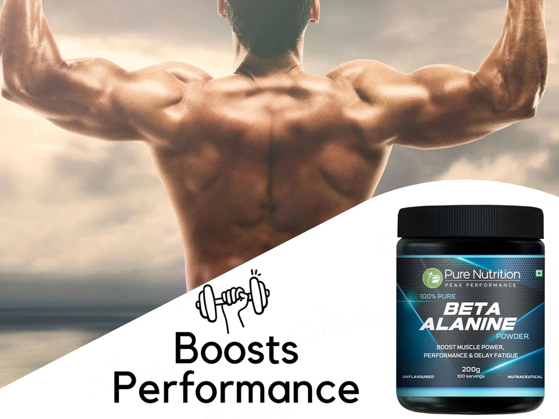Pure Nutrition Beta Alanine Nutraceutical Powder - Unflavoured
