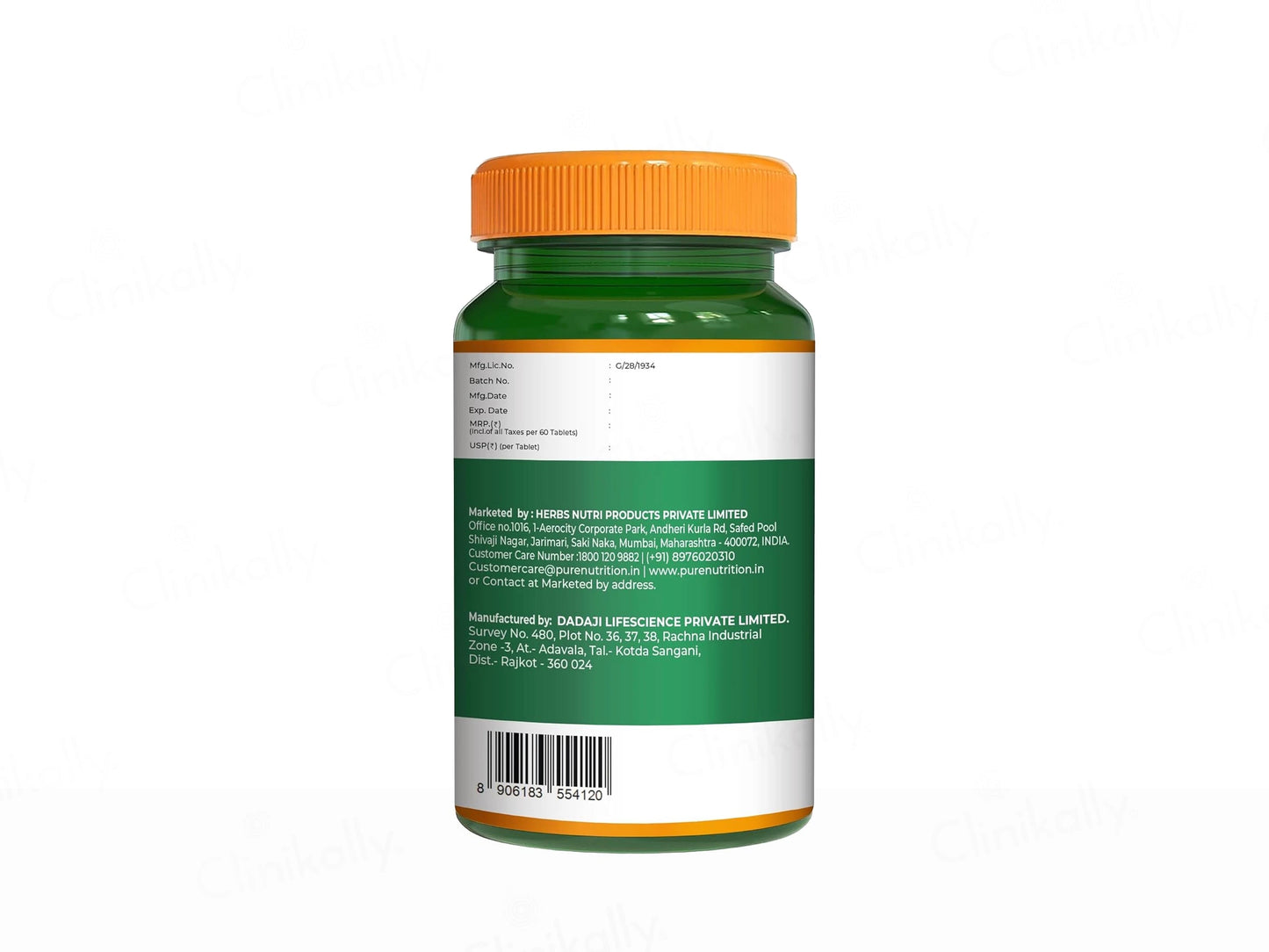 Pure Nutrition Biotin 10000mcg Veg Tablet