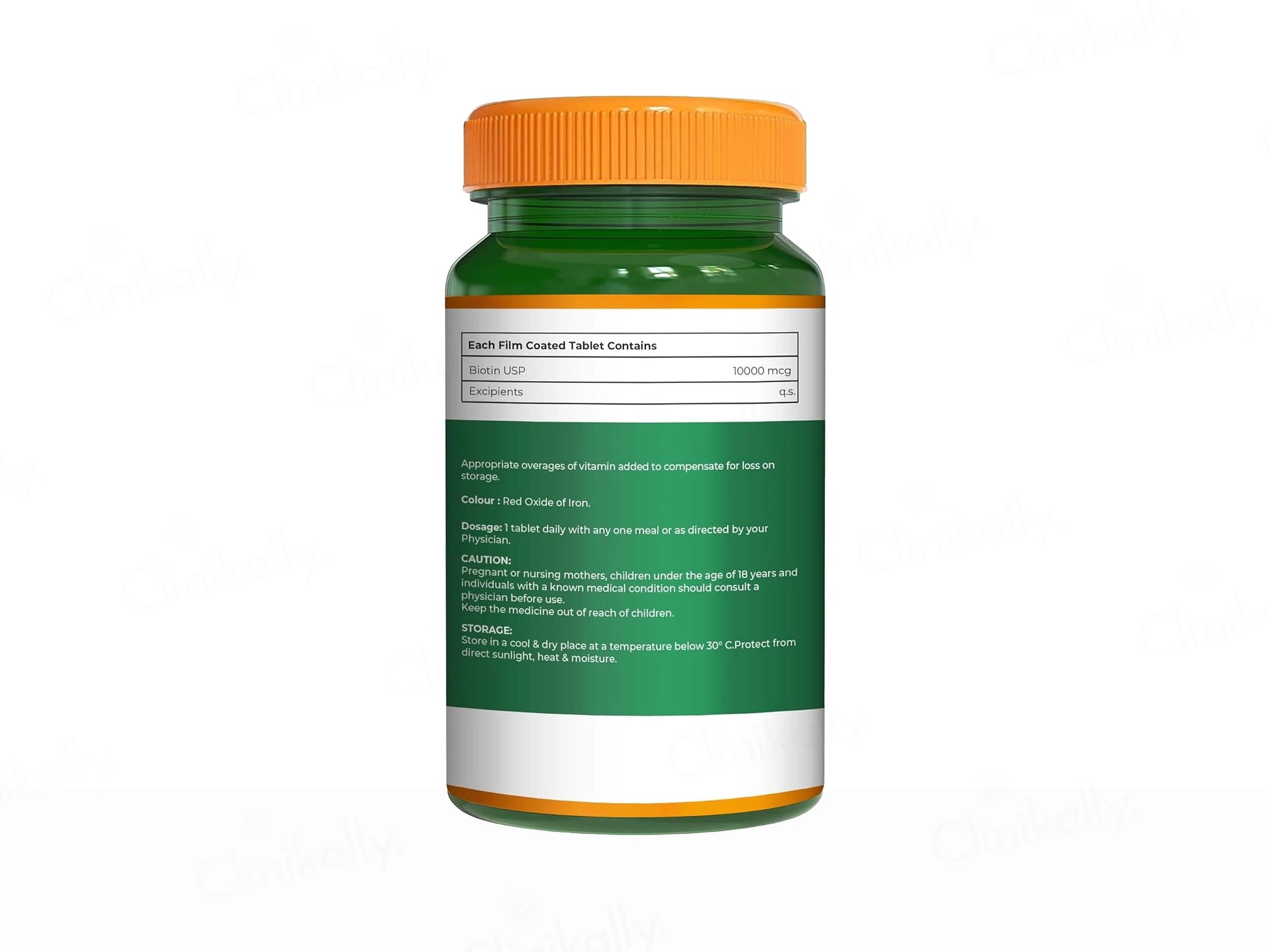Pure Nutrition Biotin 10000mcg Veg Tablet