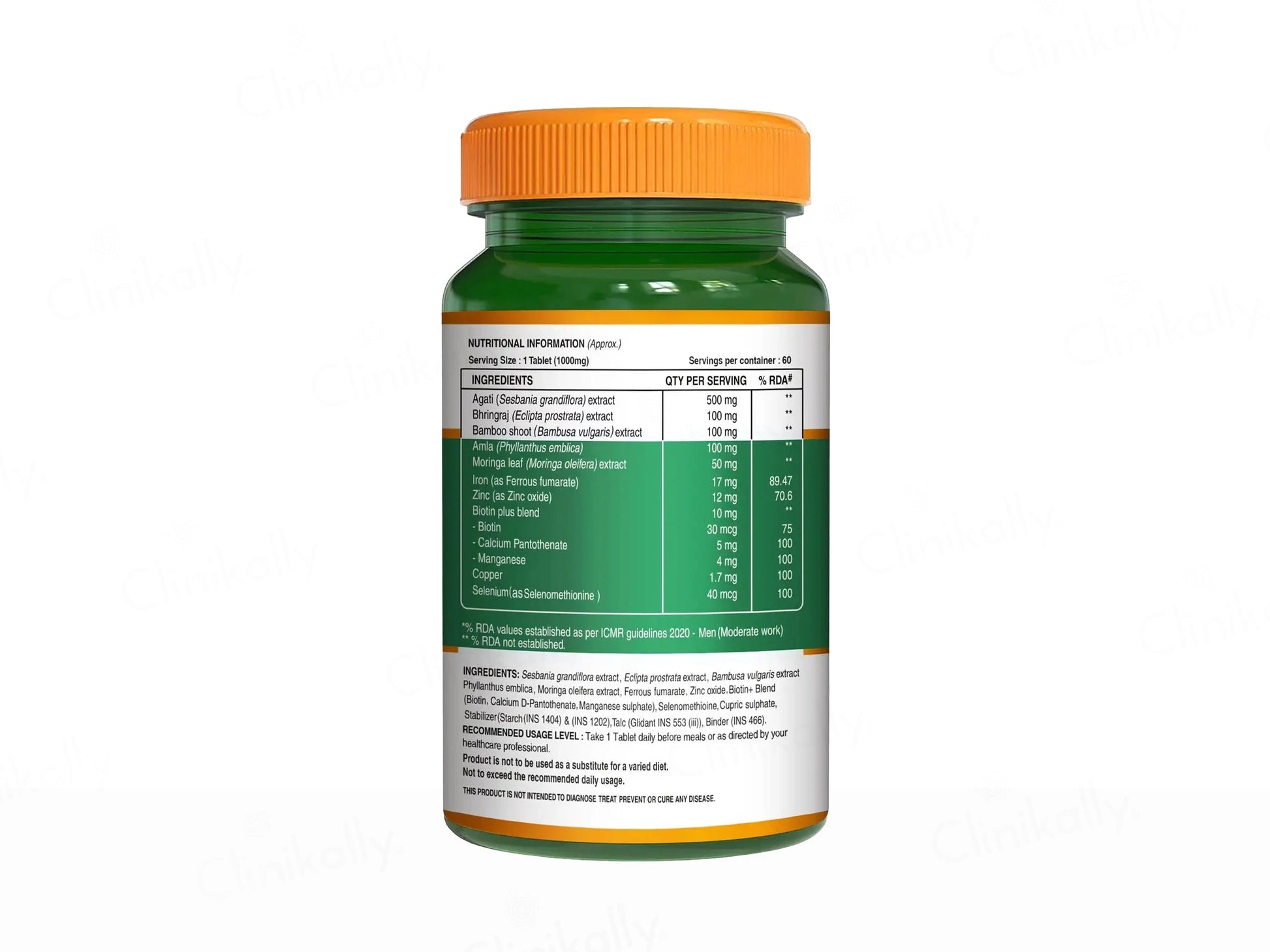 Pure Nutrition Biotin 1000mg With Sesbania Extract Veg Tablet