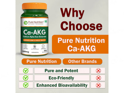 Pure Nutrition Ca-AKG 500mg Veg Capsule