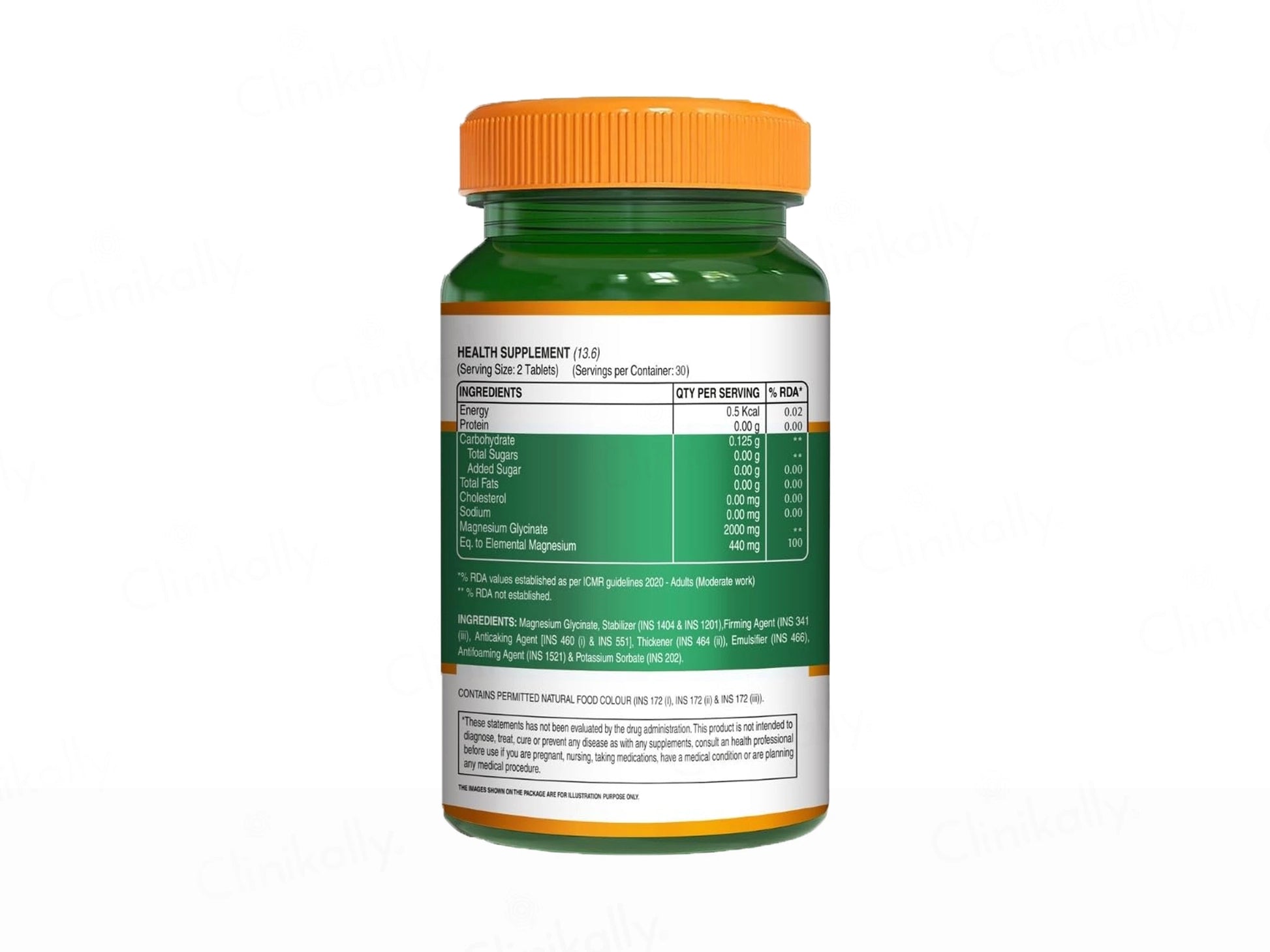 Pure Nutrition Chelated Magnesium Glycinate Veg Tablet