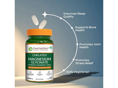 Pure Nutrition Chelated Magnesium Glycinate Veg Tablet