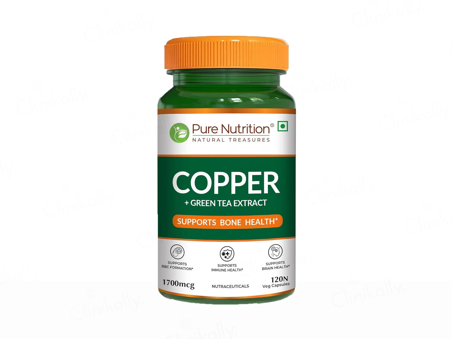 Pure Nutrition Copper  Green Tea Extract Veg Capsule