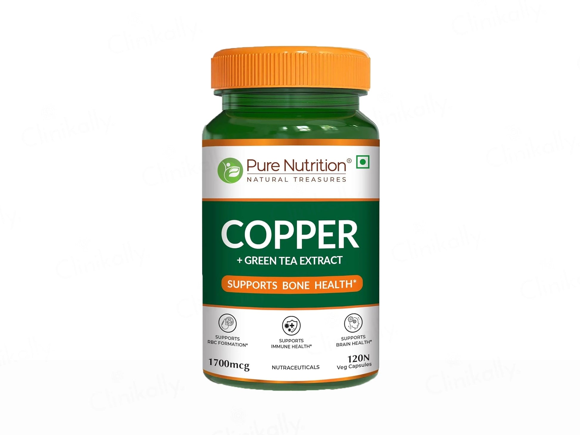 Pure Nutrition Copper  Green Tea Extract Veg Capsule