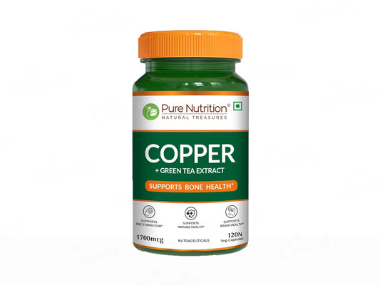 Pure Nutrition Copper  Green Tea Extract Veg Capsule