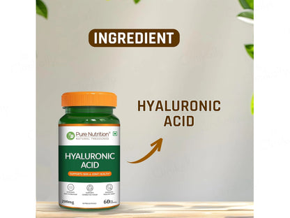 Pure Nutrition Hyaluronic Acid 200mg Veg Capsule