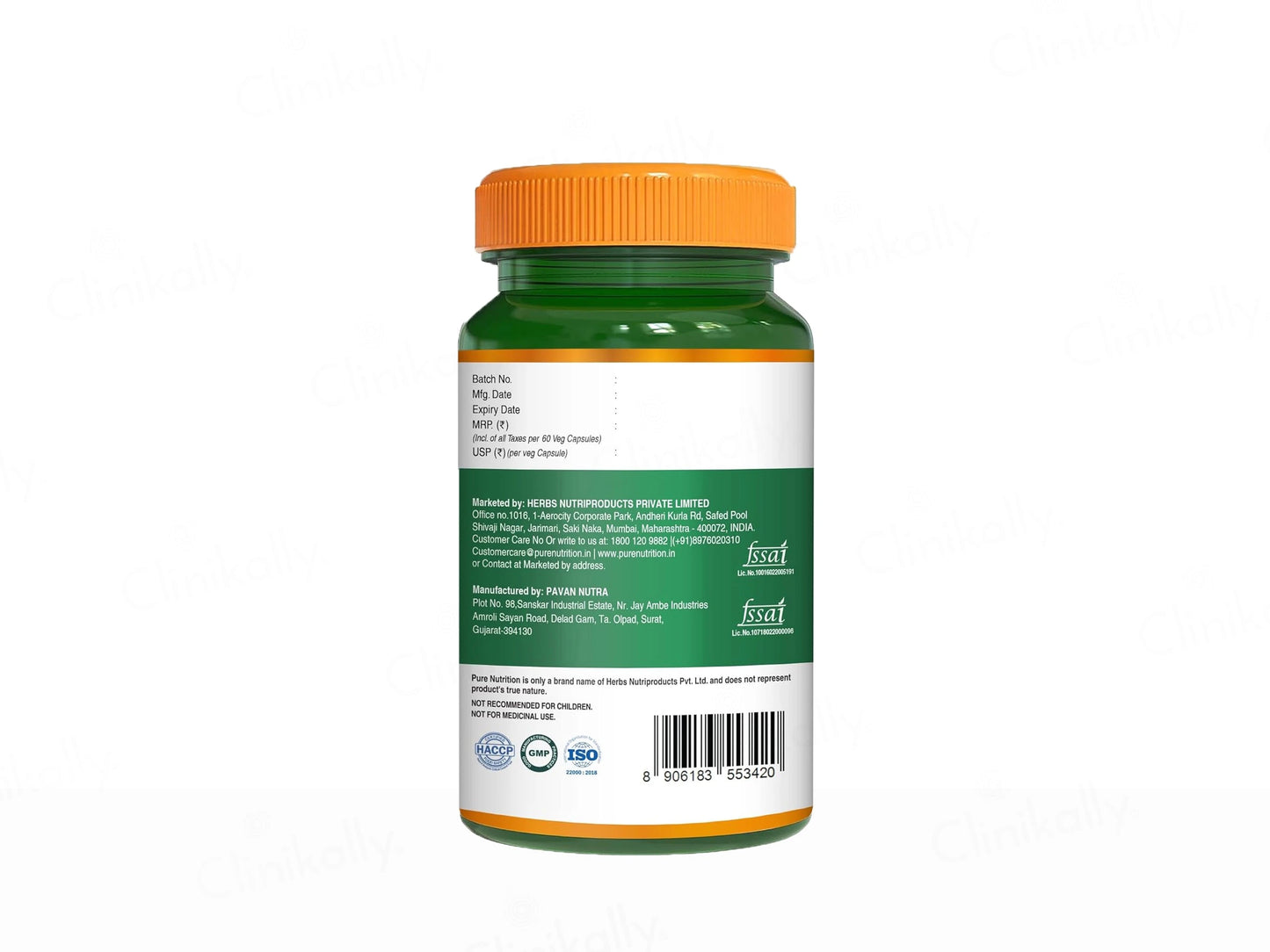 Pure Nutrition Hyaluronic Acid 200mg Veg Capsule