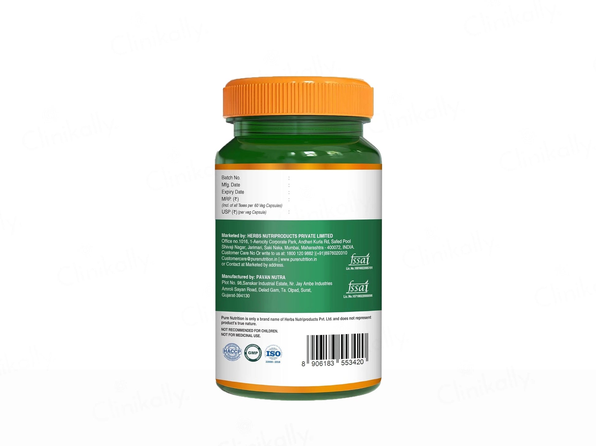 Pure Nutrition Hyaluronic Acid 200mg Veg Capsule