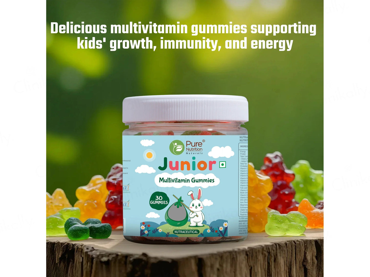 Pure Nutrition Junior Multivitamin Veg Gummies