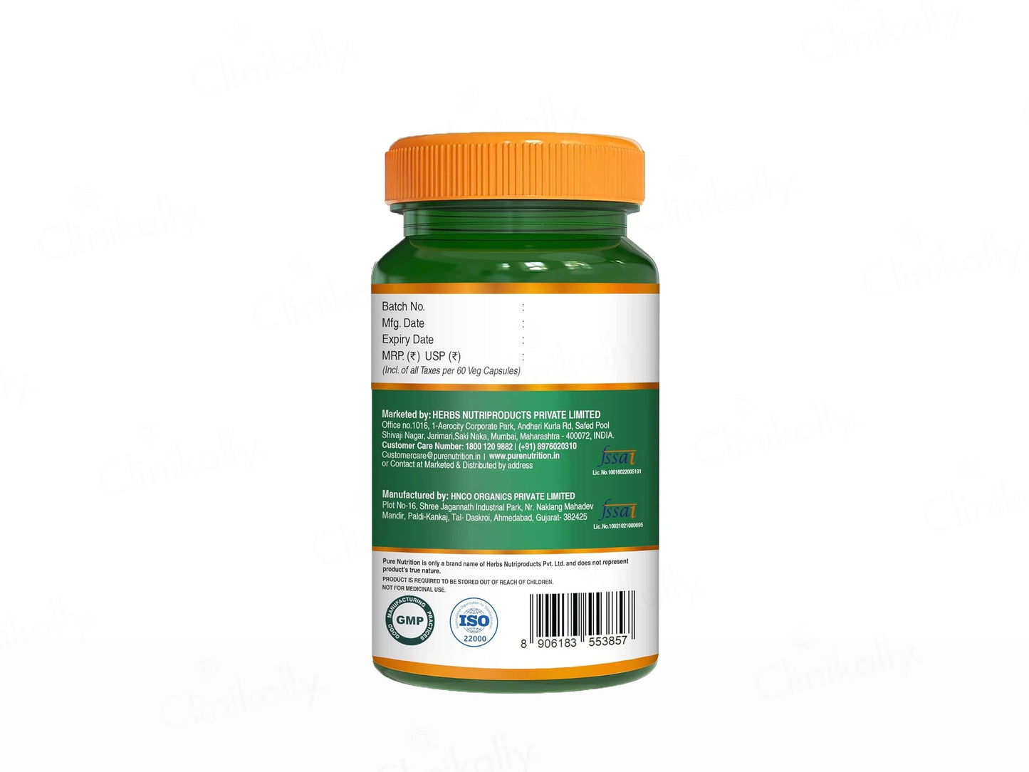 Pure Nutrition Kapikachhu Mucuna Pruriens 500mg Veg Capsule