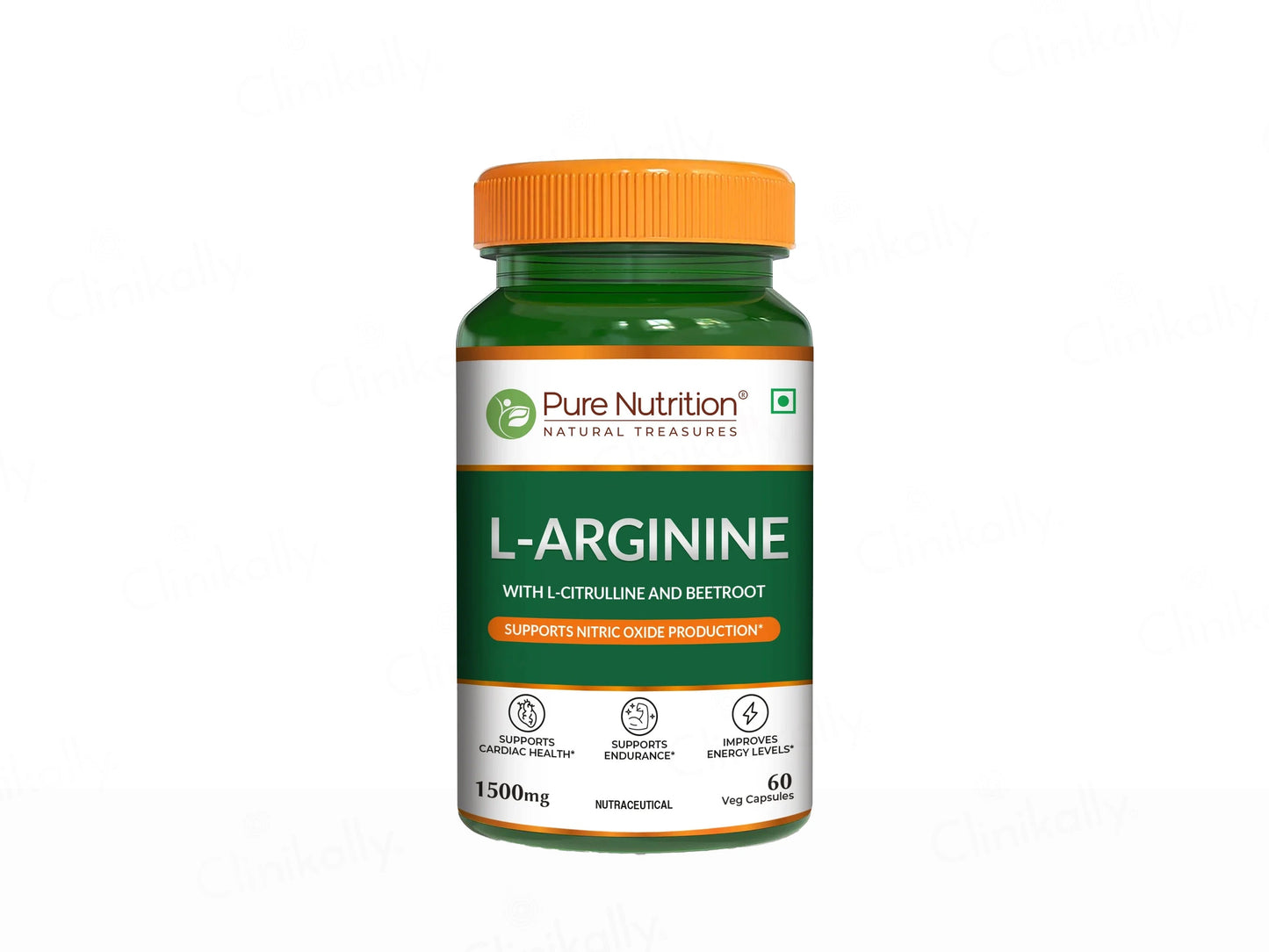 Pure Nutrition L-Arginine 1500mg Veg Capsule