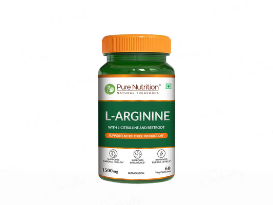 Pure Nutrition L-Arginine 1500mg Veg Capsule