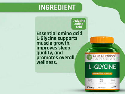 Pure Nutrition L-Glycine 500mg Veg Capsule