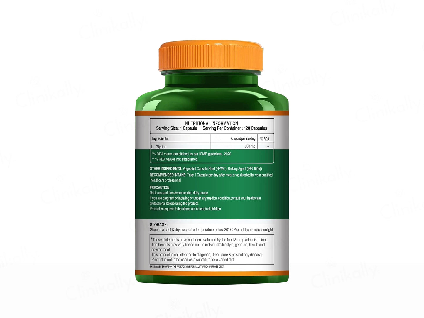 Pure Nutrition L-Glycine 500mg Veg Capsule