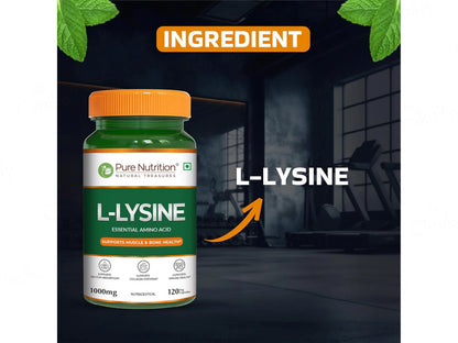 Pure Nutrition L-Lysine 1000mg Veg Capsule