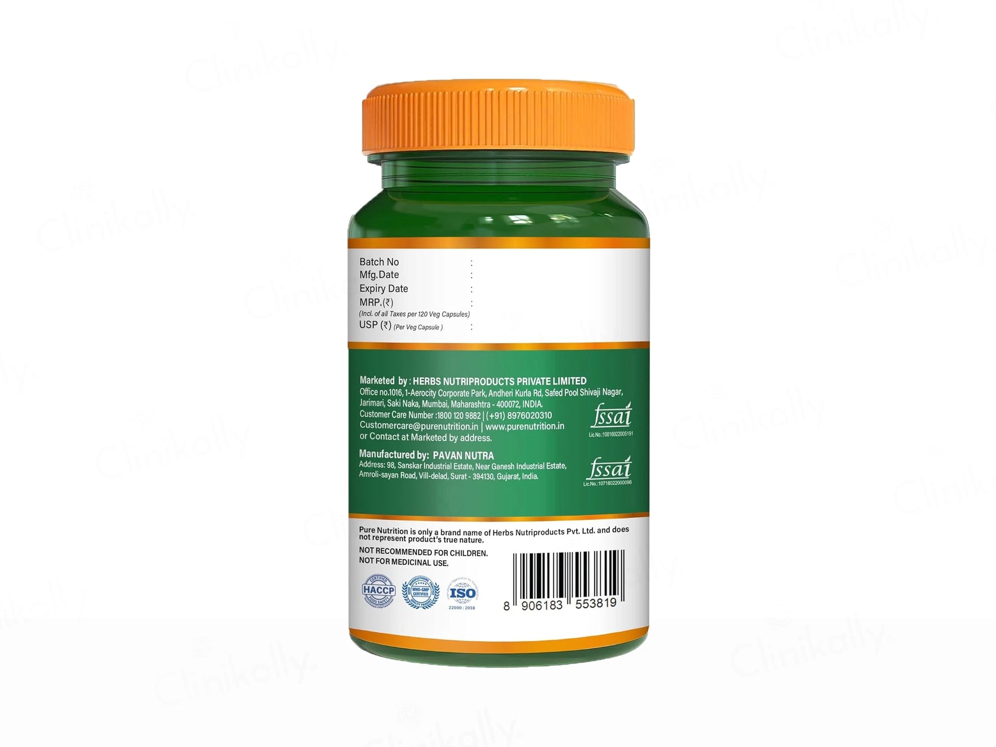 Pure Nutrition L-Lysine 1000mg Veg Capsule