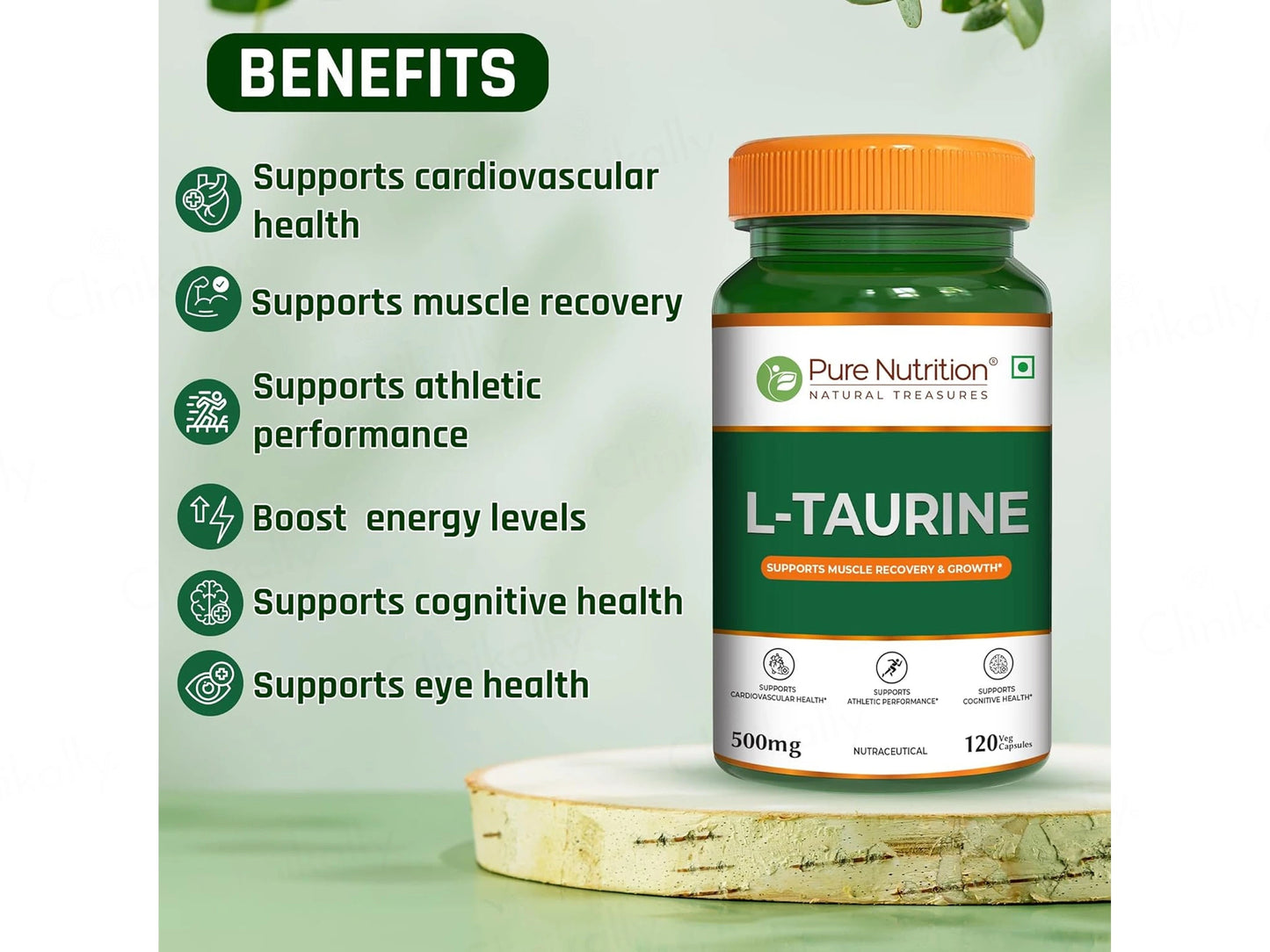 Pure Nutrition L-Taurine 500mg Veg Capsule