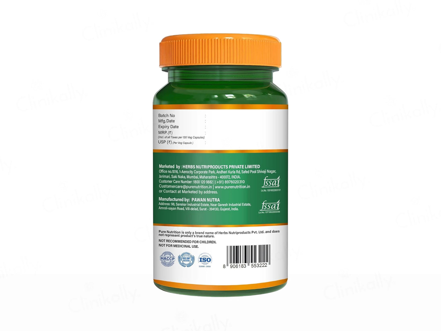 Pure Nutrition L-Taurine 500mg Veg Capsule