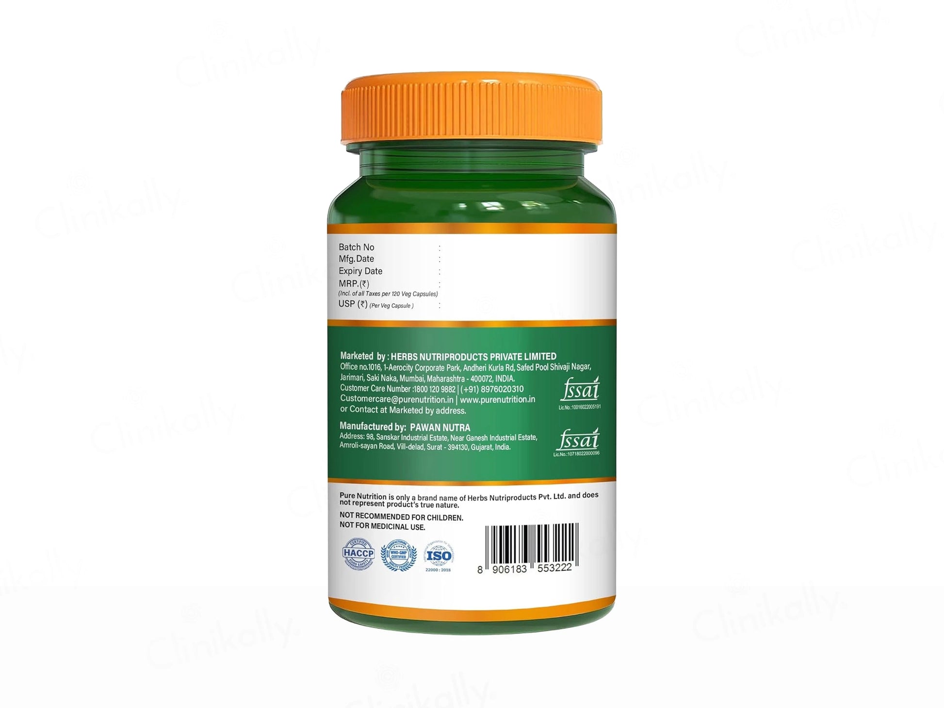 Pure Nutrition L-Taurine 500mg Veg Capsule
