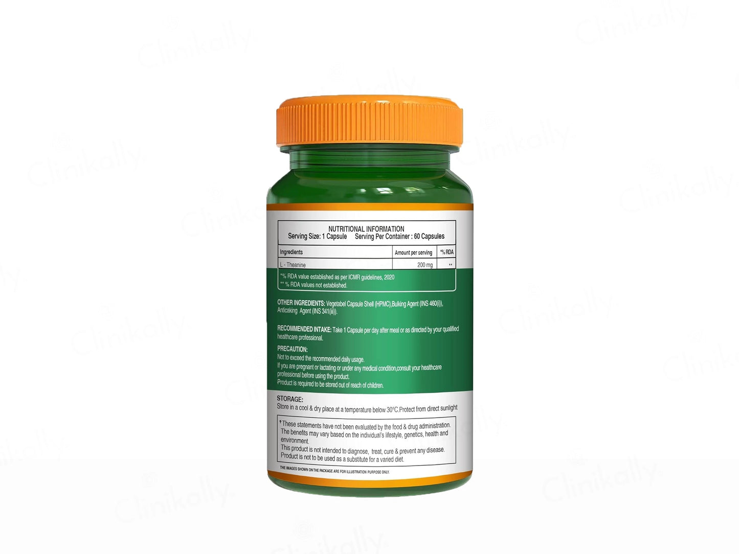 Pure Nutrition L-Theanine 200mg Veg Capsule