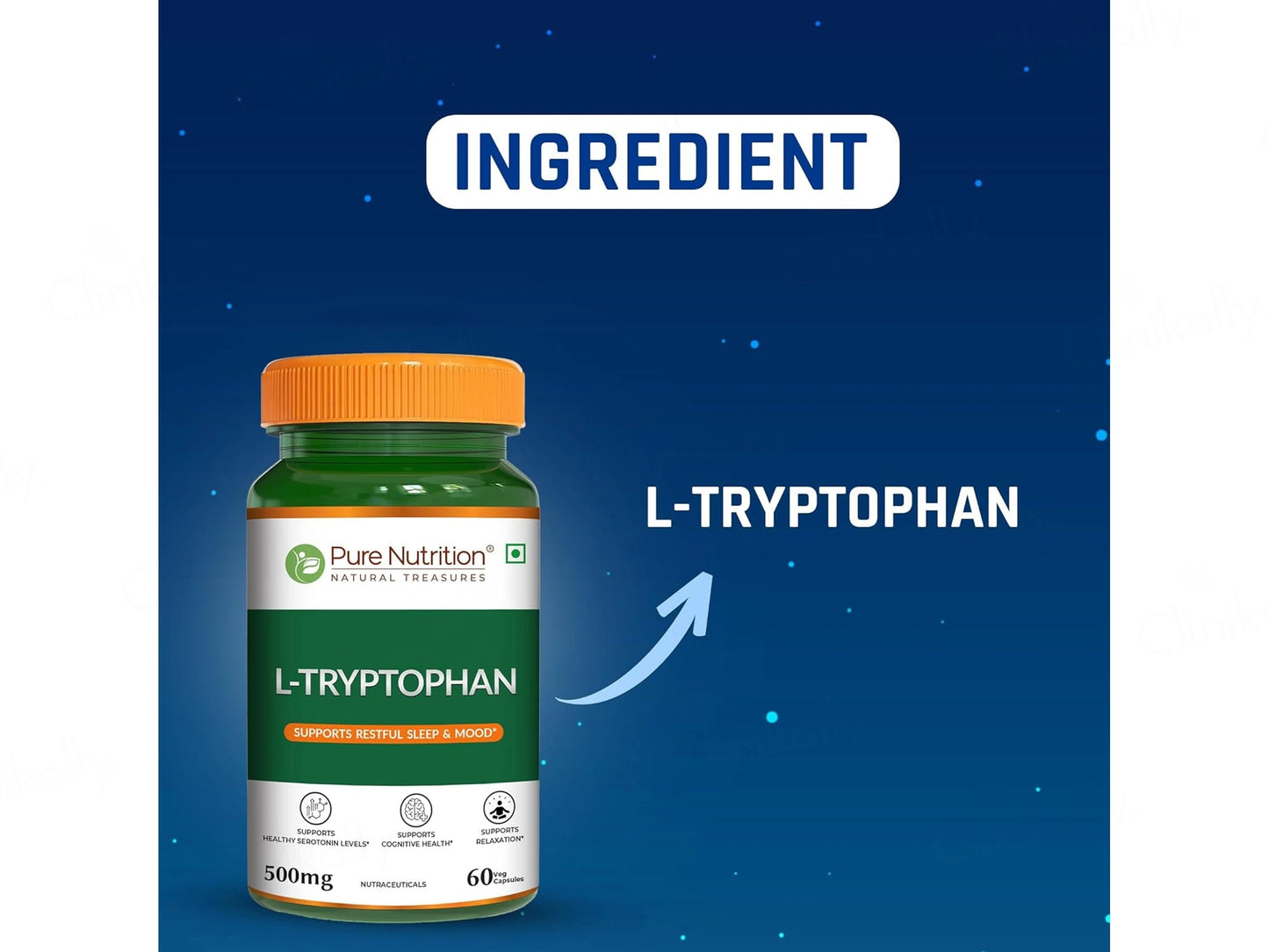 Pure Nutrition L-Tryptophan 500mg Veg Capsule