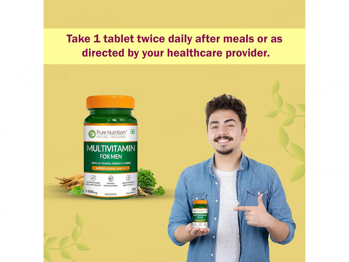 Pure Nutrition Multivitamin Veg Tablet For Men